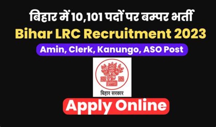 Bihar LRC Result 2022 - 2023 Special Survey Clerk & Amin Cut Off Merit List