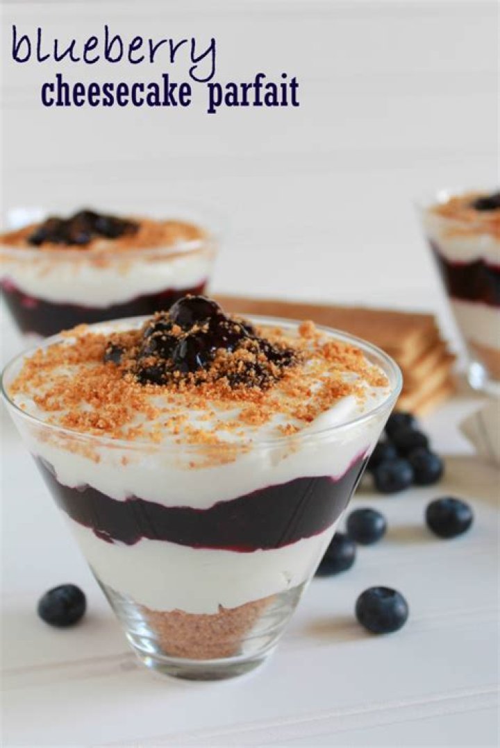Blueberry Cheesecake Parfaits - Celebrating Sweets