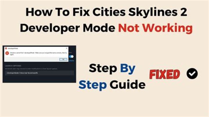 How to Fix / Solve: Cities Skylines 2 Developer Mode Not Working - SarkariResult